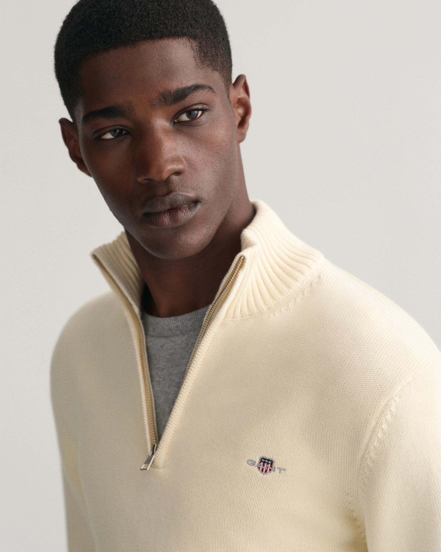 Cotton Wool rib c-neck-Genser-Gant-Aandahls