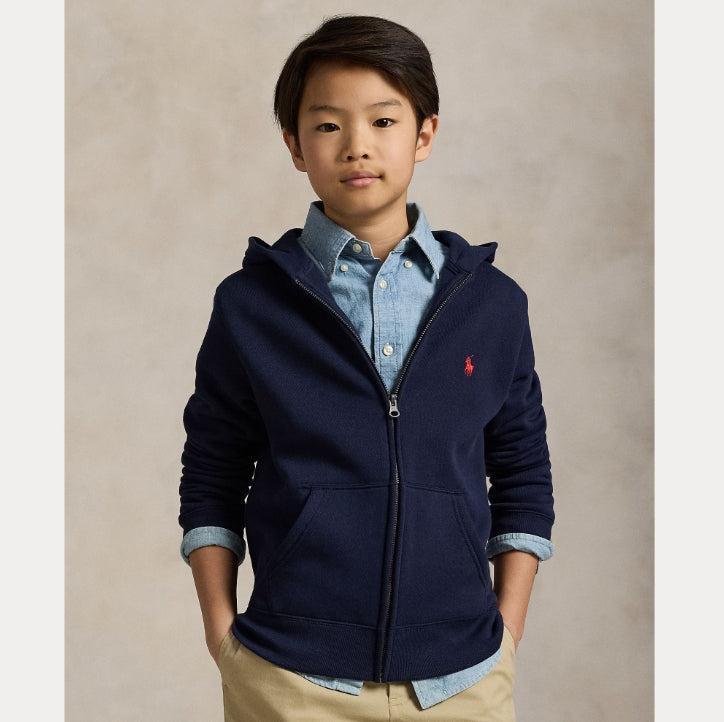 Cotton-blend fleece hoodie-Genser-Polo Ralph Lauren-Aandahls