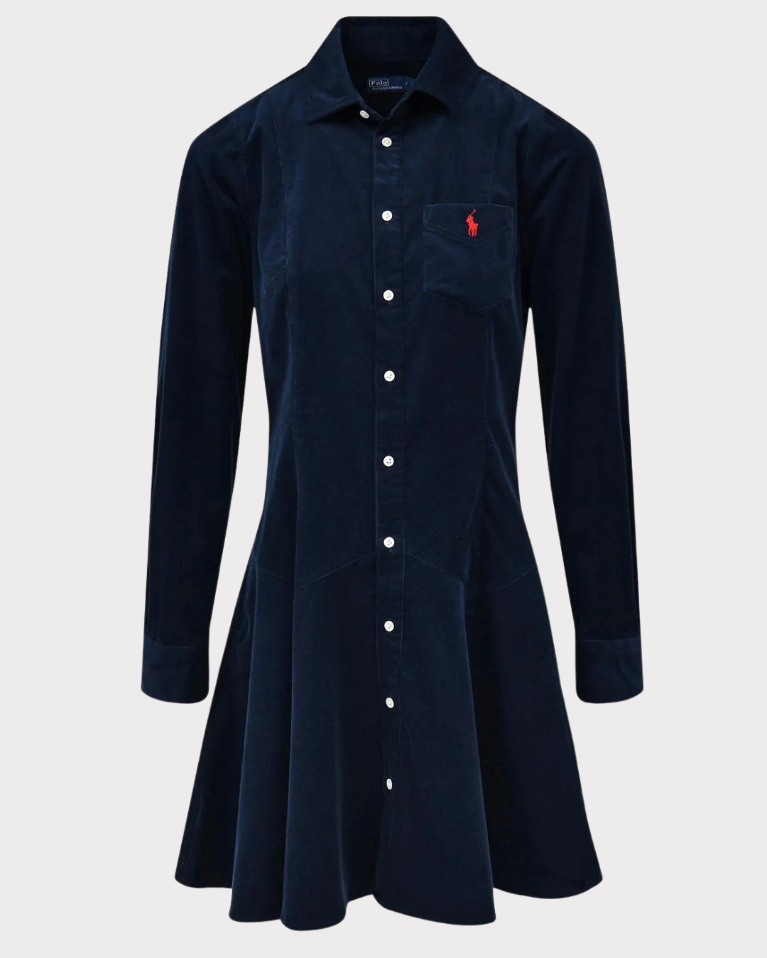 Cotton corduroy a- line dress-Kjole-Polo Ralph Lauren-Aandahls