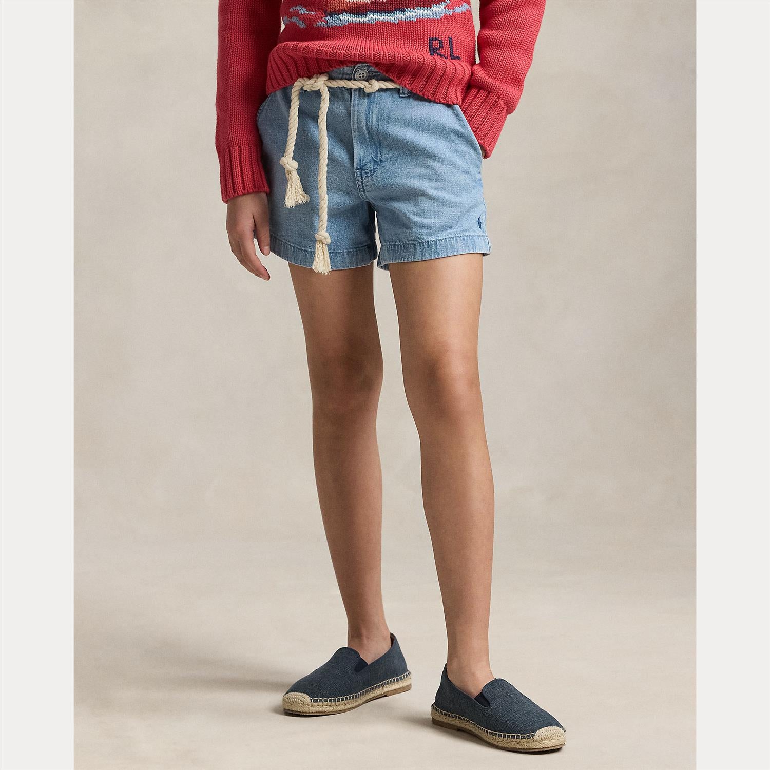 Cotton denim short-Shorts-Polo Ralph Lauren-Aandahls