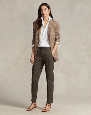 Cropped slim fit twill chino-Bukse-Polo Ralph Lauren-Aandahls
