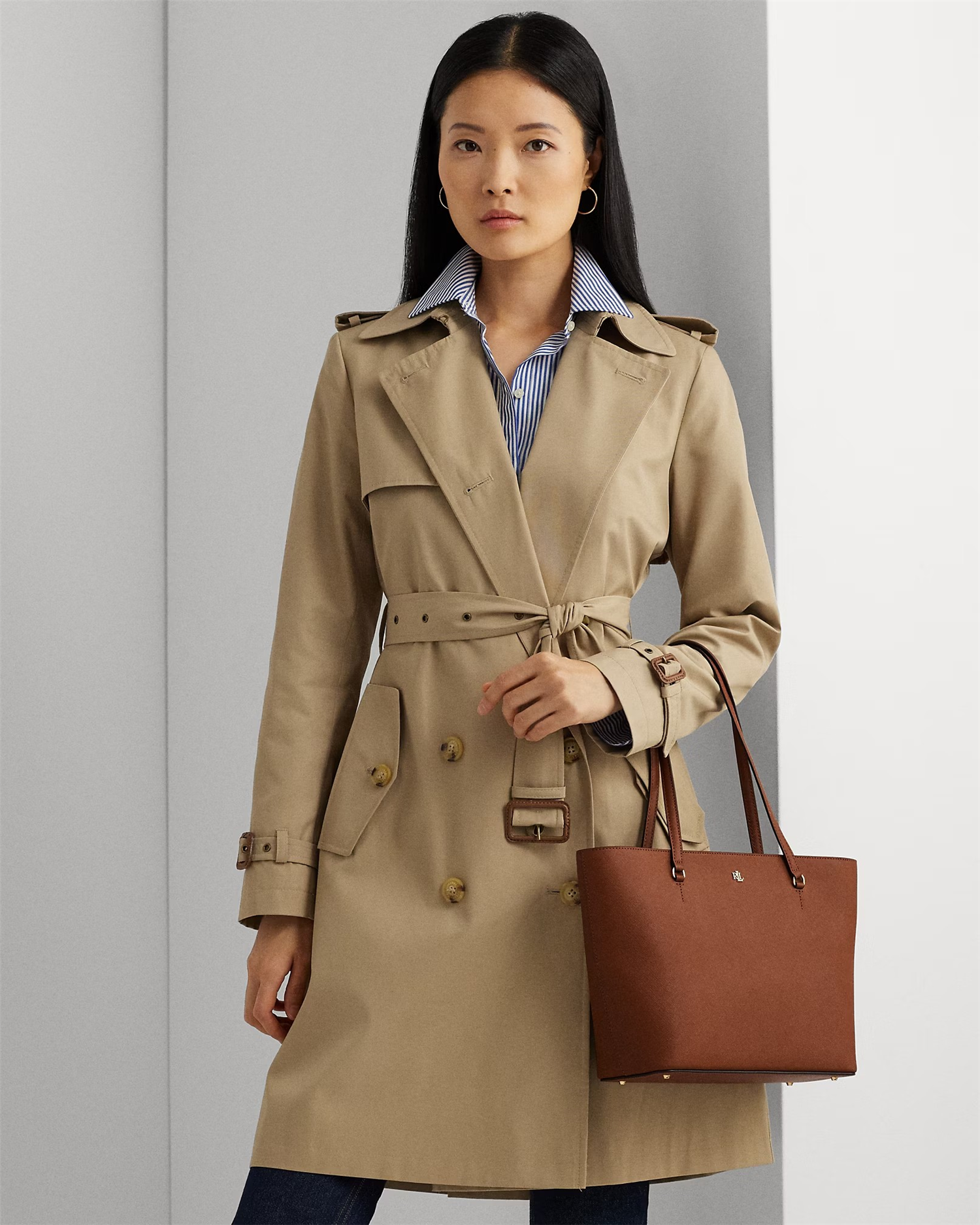 Crosshatch leather karly tote-Veske-Ralph Lauren-Aandahls