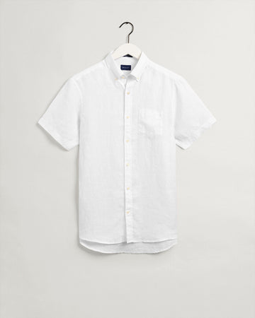 D2. REG LINEN SHIRT SS BD-Skjorter-Gant-Aandahls