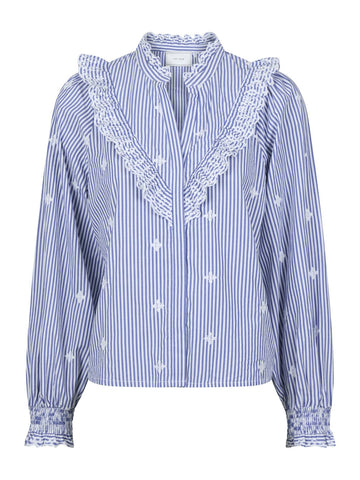 Degas Stripe Blouse-Bluser-Neo Noir-Aandahls