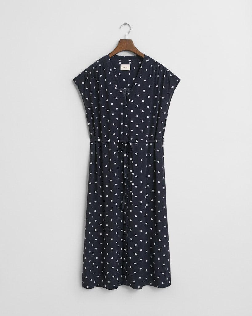 Dot print caftan dress-Kjole-Gant-Aandahls