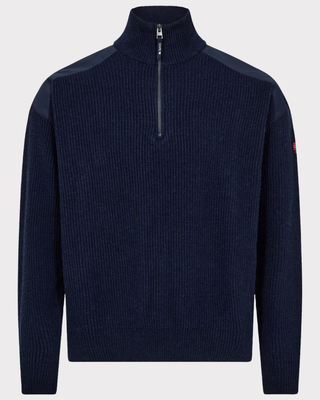 Dovre Ribbed Knit Half Zip-Genser-Dovre-Aandahls