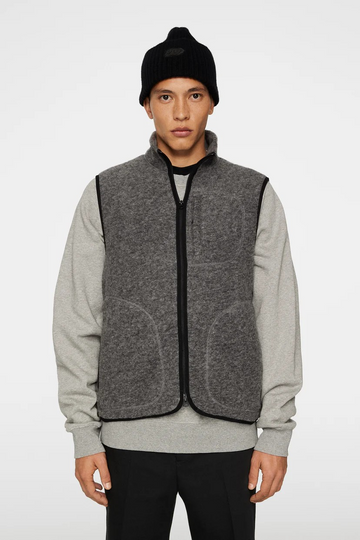 Duncan wool fleece vest-Vest-J.Lindeberg-Aandahls