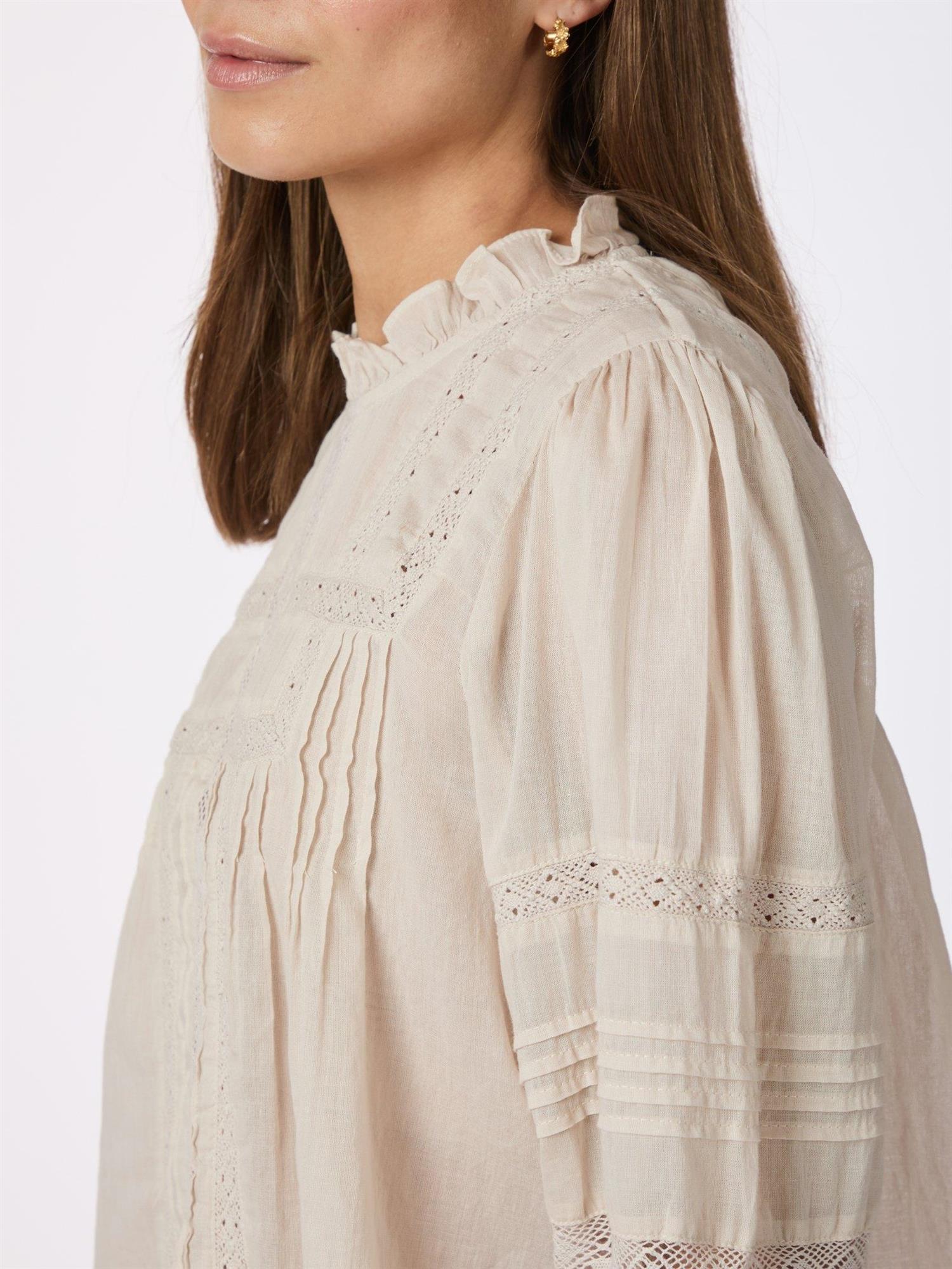 Ebba voile blouse-Bluser-Neo Noir-Aandahls