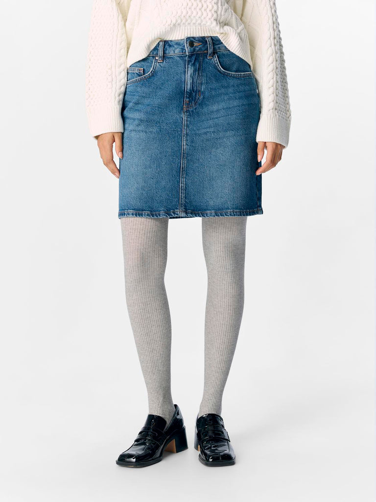 Ellen short denim skirt-Skjørt-Object Collectors Item-Aandahls