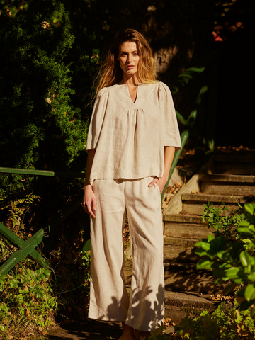 Ellie linen top-Topp-Ella&il-Aandahls