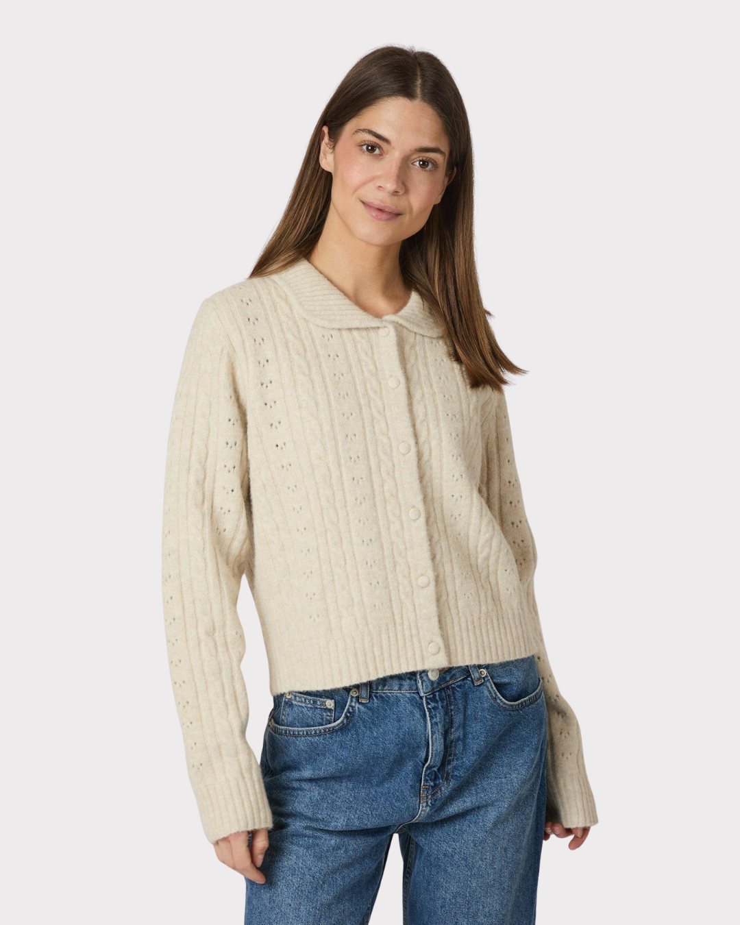 Emelie Knit Cardigan-CARDIGAN-Neo Noir-Aandahls