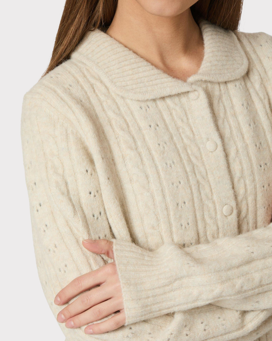 Emelie Knit Cardigan-CARDIGAN-Neo Noir-Aandahls
