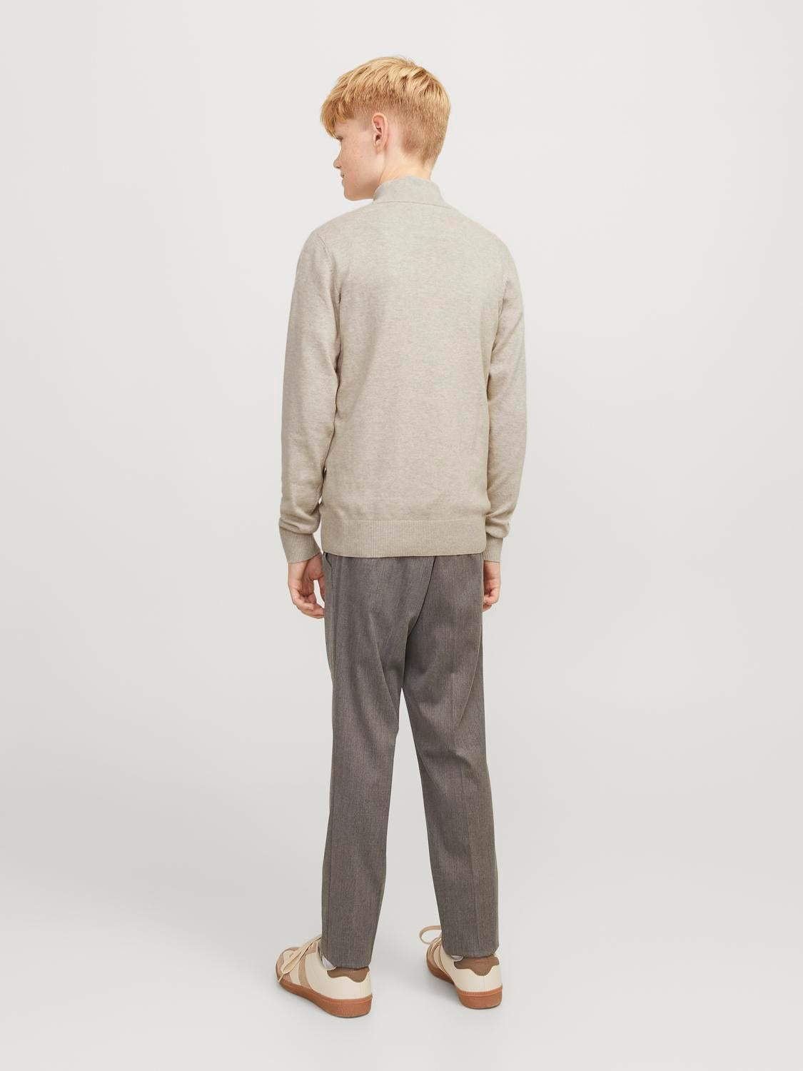 Emil Knit Half Zip Noos Jnr-Genser-JACK&JONES JUNIOR-Aandahls
