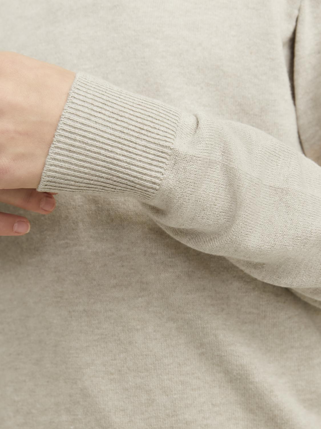 Emil Knit Half Zip Noos Jnr-Genser-JACK&JONES JUNIOR-Aandahls