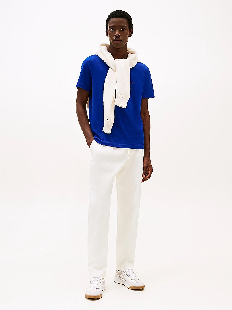 Ess Seasonal Reg. Fit Solid Tee-T-shirt-Tommy Hilfiger-Aandahls