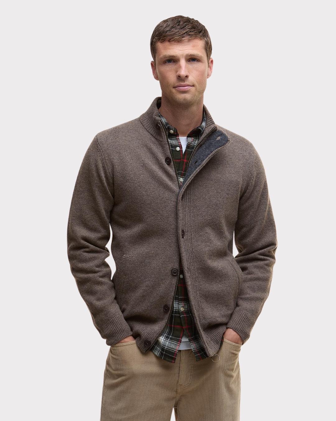Essentail Patch Zip-Cardigan-Barbour-Aandahls