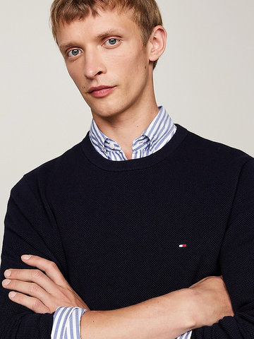 Essential Structure Crew Neck-Genser-Tommy Hilfiger-Aandahls