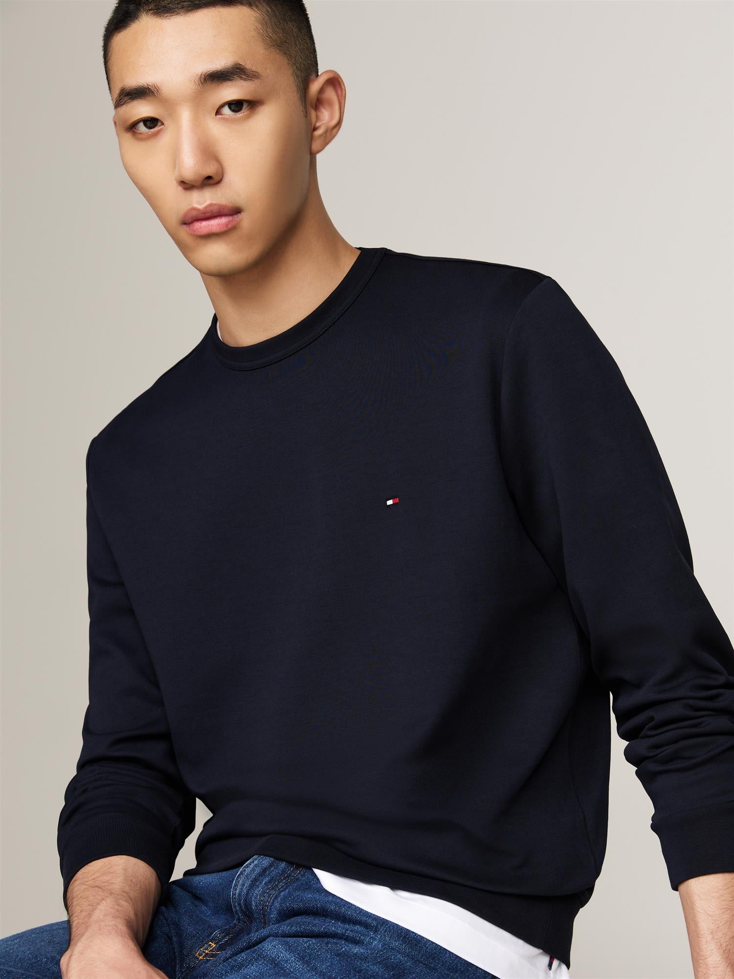 Essential intechno crewneck-Genser-Tommy Hilfiger-Aandahls