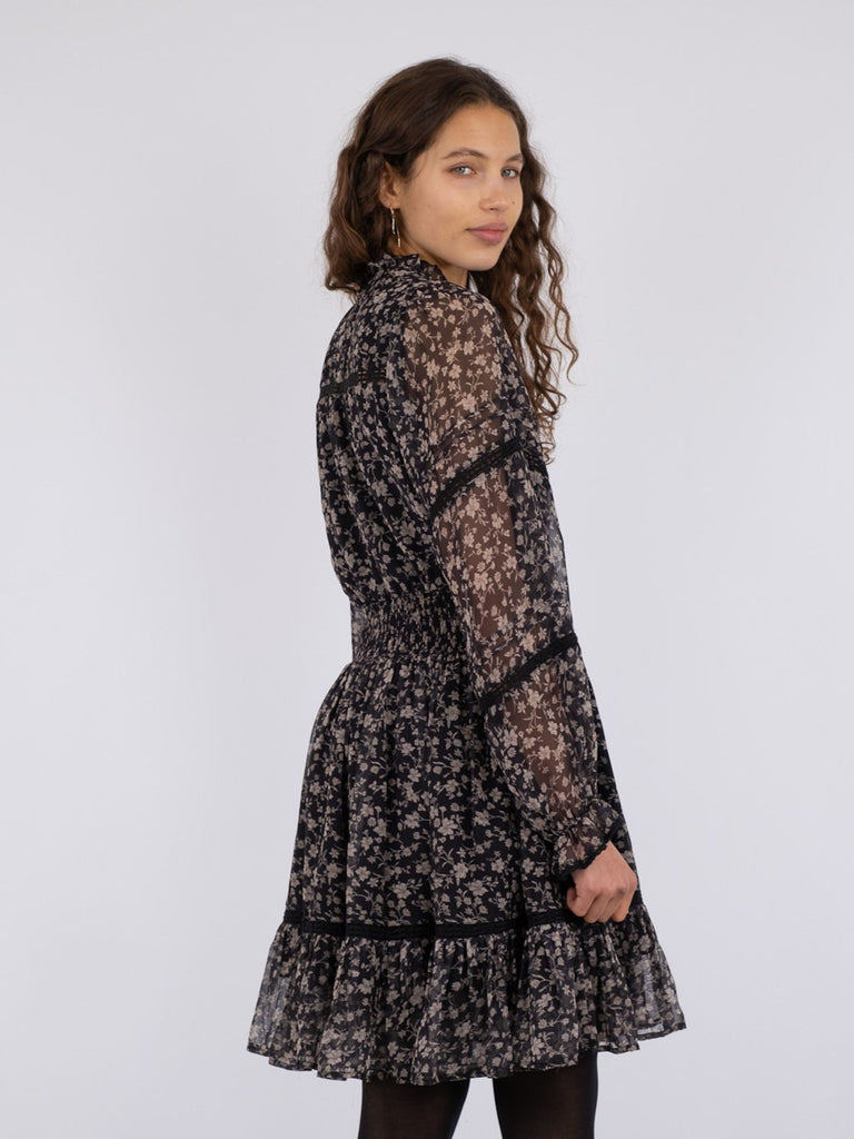 Evanna Fleur Sombre Dress-Kjole-Neo Noir-Aandahls