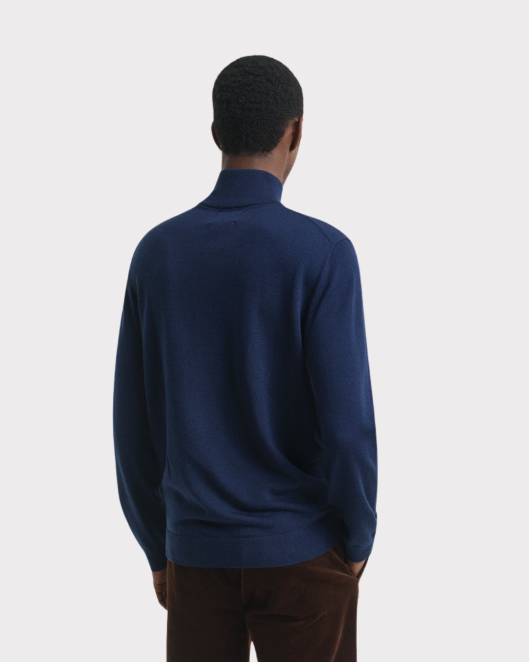 Extrafine Merino Wool Half Zip-Genser-Gant-Aandahls