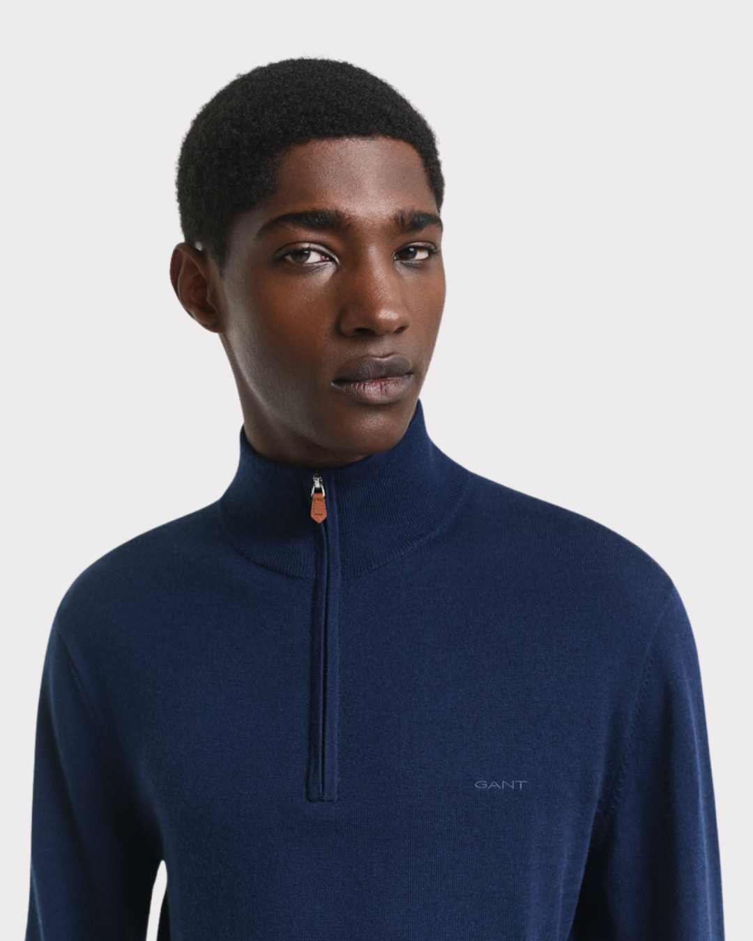 Extrafine Merino Wool Half Zip-Genser-Gant-Aandahls