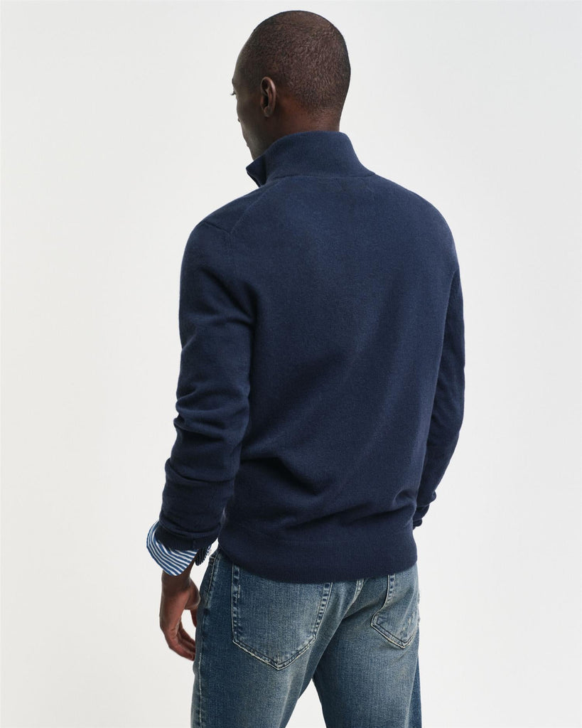 Extrafine lambswool half zip-Genser-Gant-Aandahls