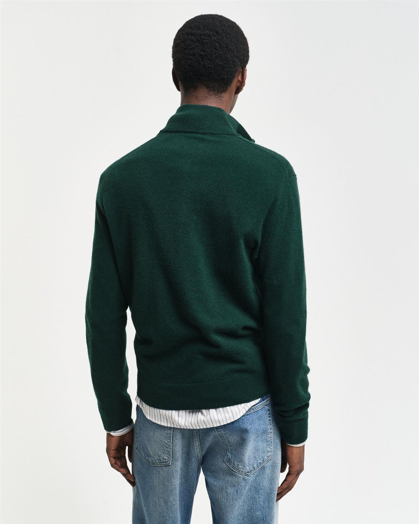 Extrafine lambswool hhalf-zip-Genser-Gant-Aandahls