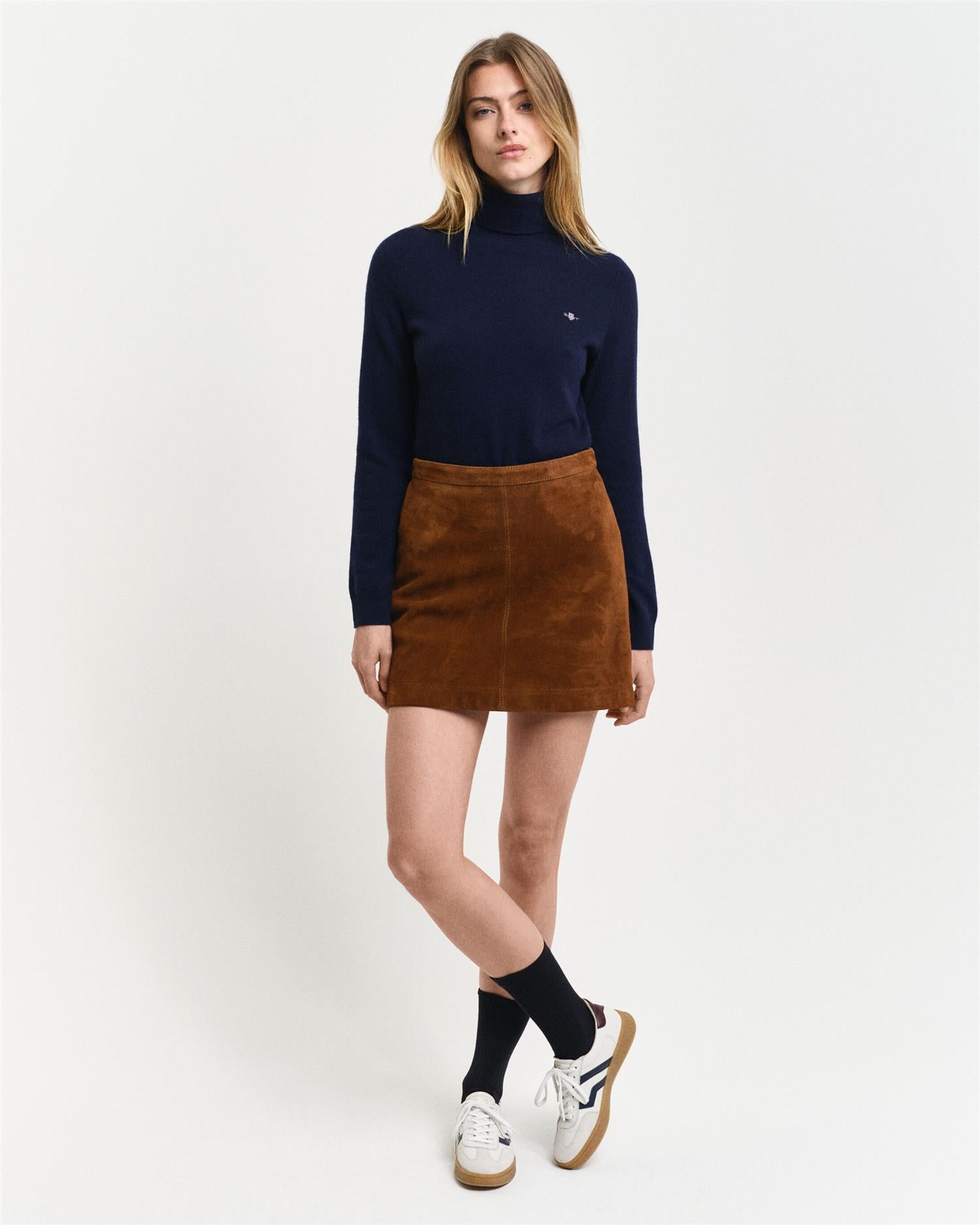Extrafine lambswool rollneck-Genser-Gant-Aandahls