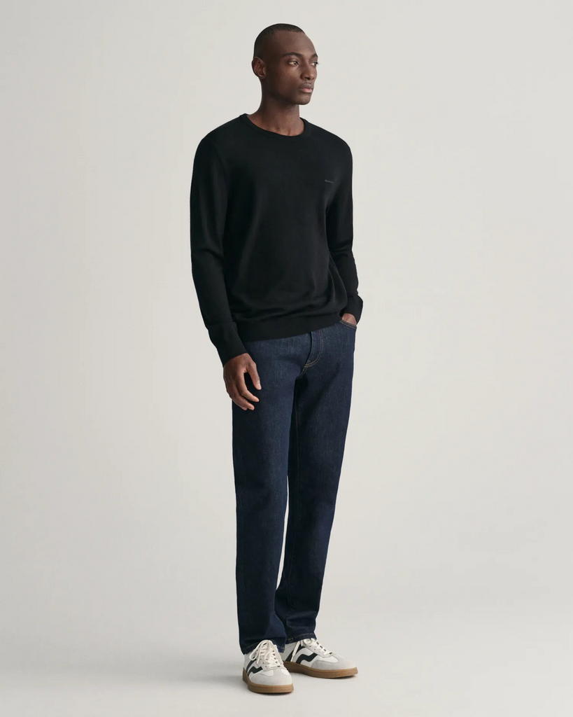 Extrafine merino wool c-neck-Genser-Gant-Aandahls