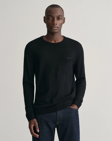 Extrafine merino wool c-neck-Genser-Gant-Aandahls