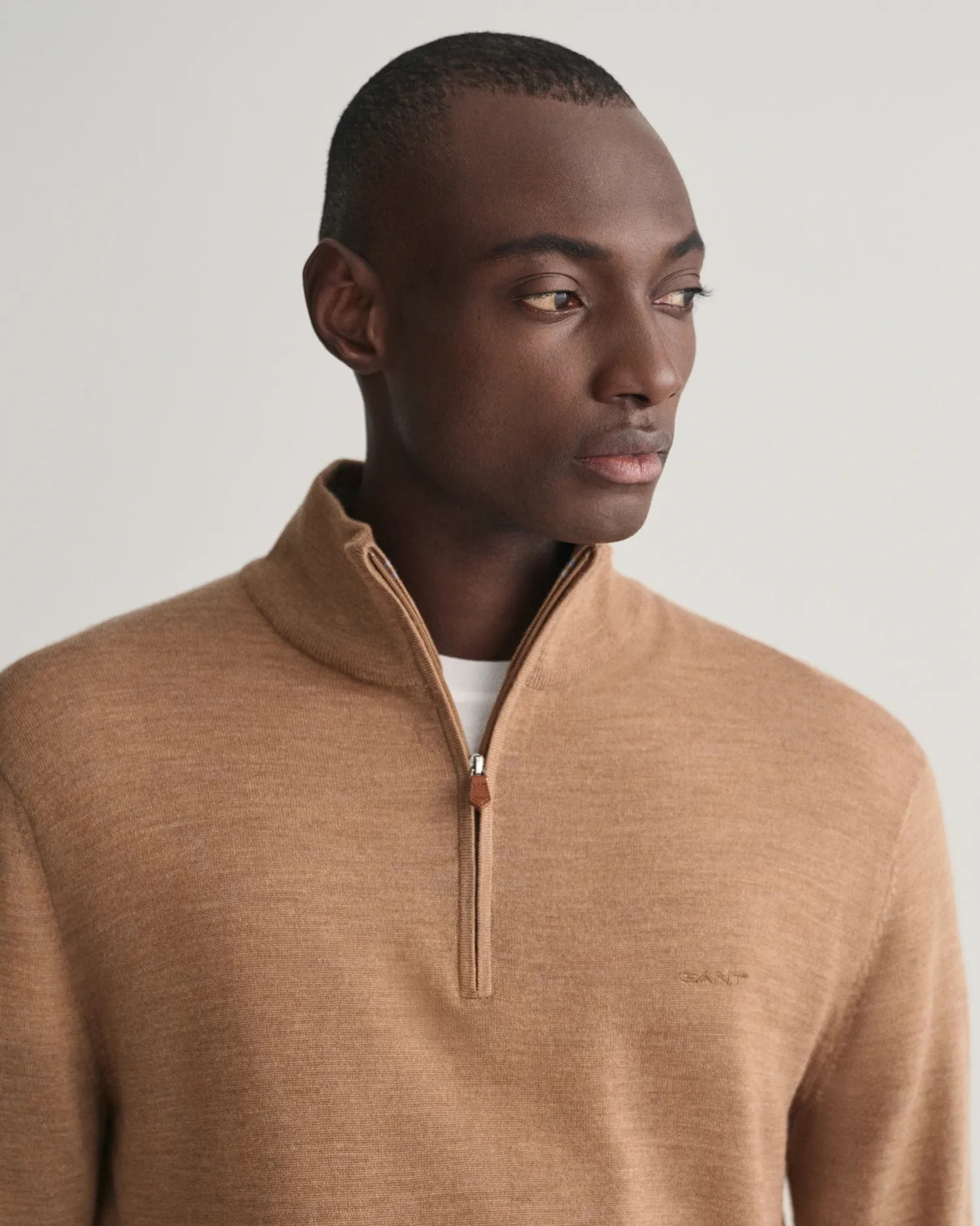 Extrafine merino wool half zip-Cardigan-Gant-Aandahls