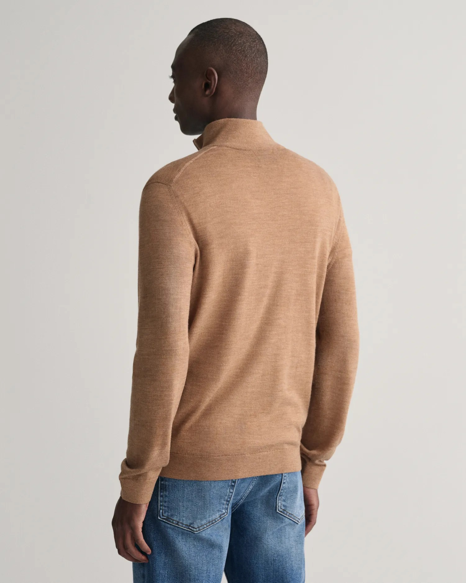 Extrafine merino wool half zip-Cardigan-Gant-Aandahls