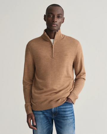 Extrafine merino wool half zip-Cardigan-Gant-Aandahls