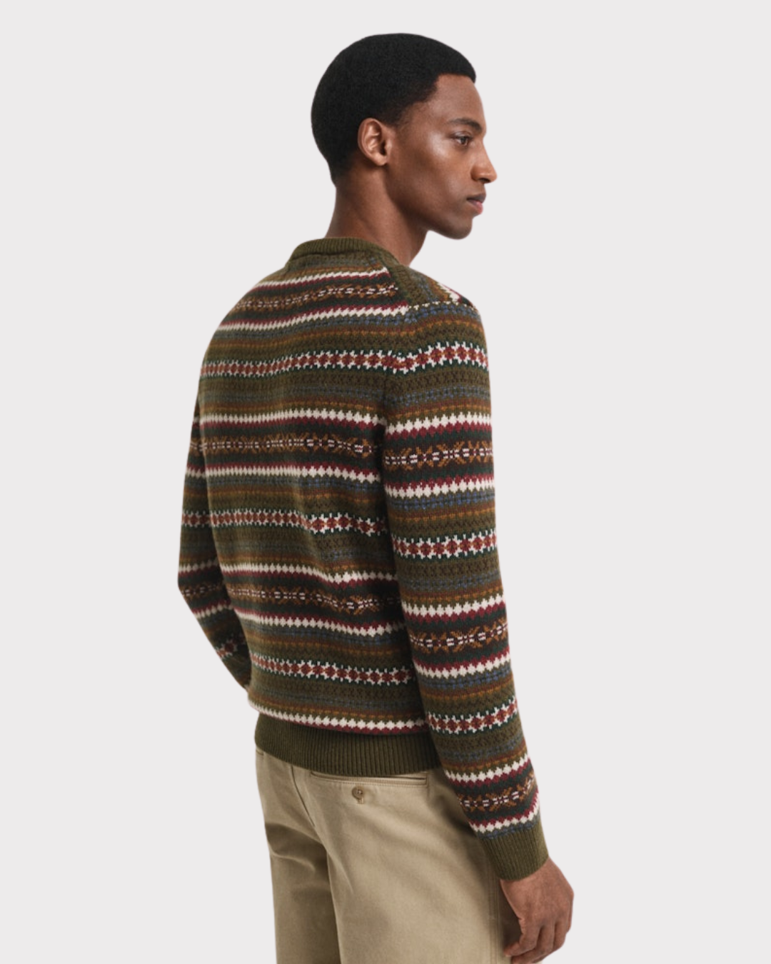 Fair Isle C-Neck-Genser-Gant-Aandahls