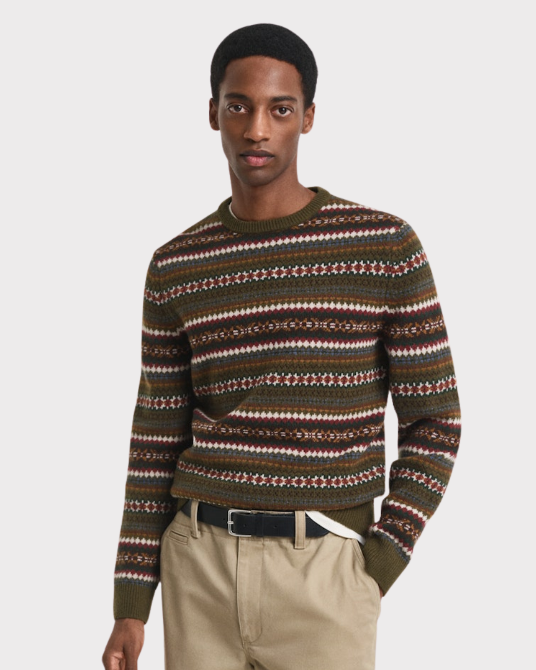 Fair Isle C-Neck-Genser-Gant-Aandahls