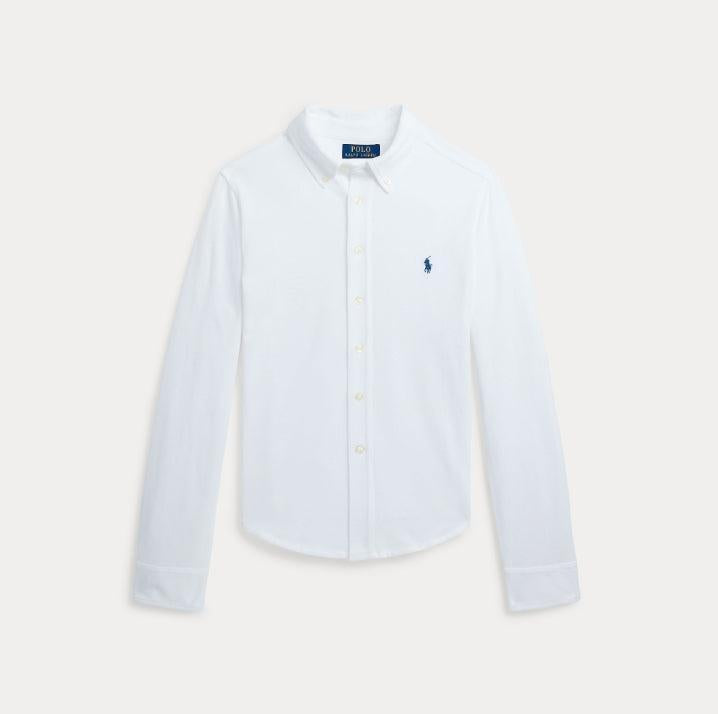 Featherweight Cotton Mesh Shirt-Skjorte-Polo Ralph Lauren-Aandahls