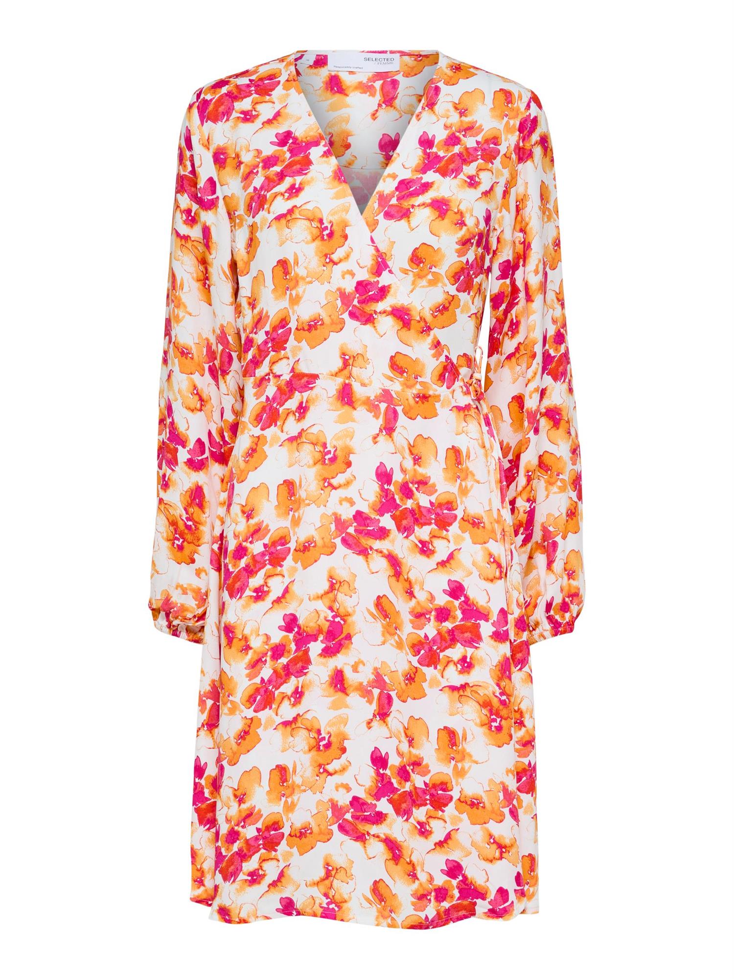 Fiola Wrap Dress-Kjole-Selected Femme-Aandahls