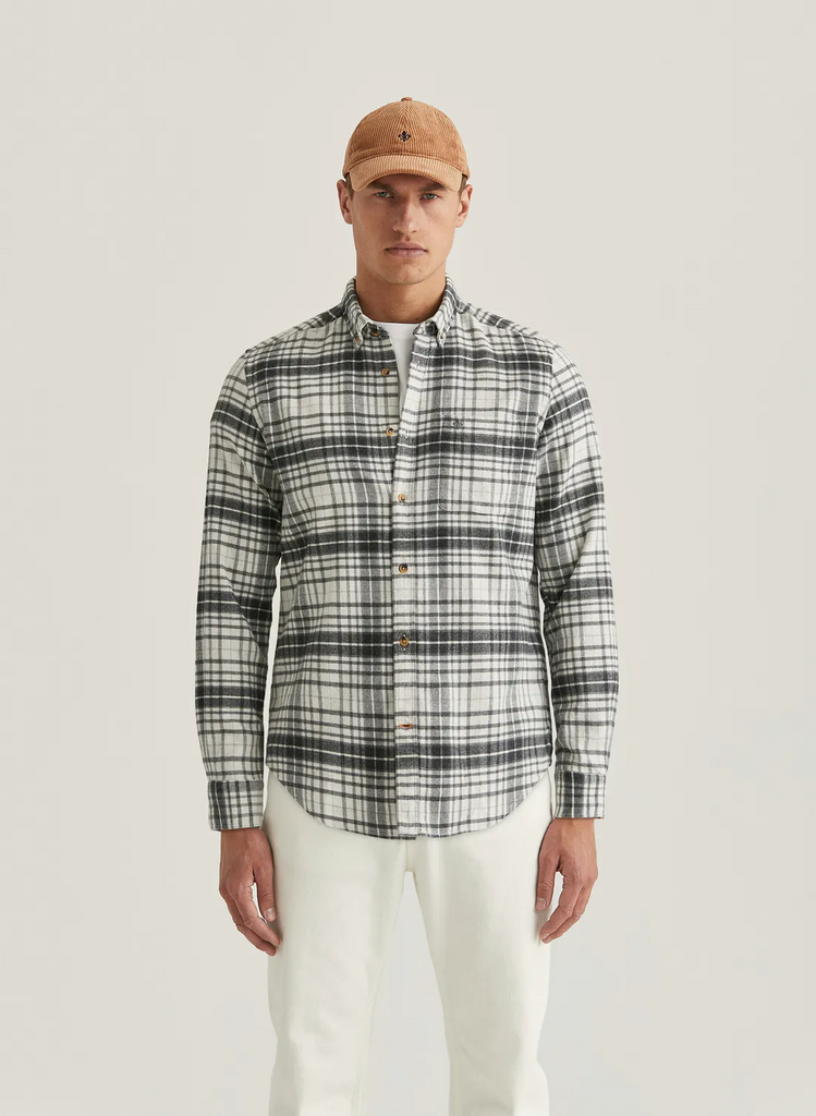 Flannel Big Check Shirt - Classic Fit-Skjorter-Morris-Aandahls