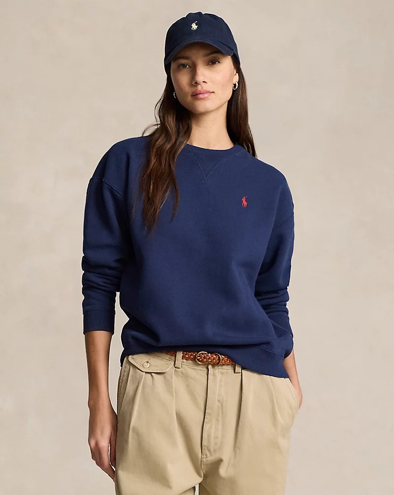 Fleece crewneck sweatshirt-Genser-Polo Ralph Lauren-Aandahls