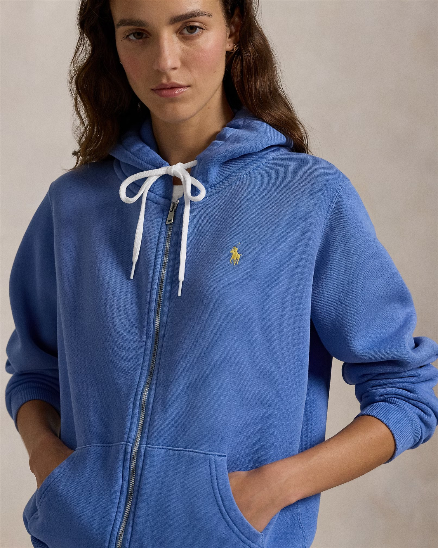 Fleece full-zip hoodie-Hood-Polo Ralph Lauren-Aandahls