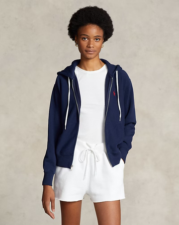 Fleece full-zip hoodie-Hood-Polo Ralph Lauren-Aandahls