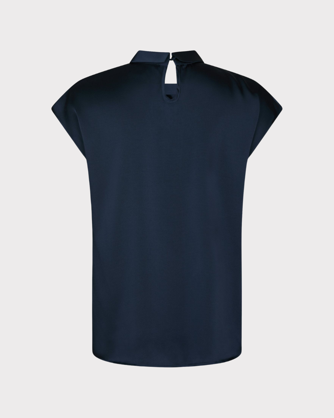 Fleur Drapy Satin Blouse-Overdel-Neo Noir-Aandahls