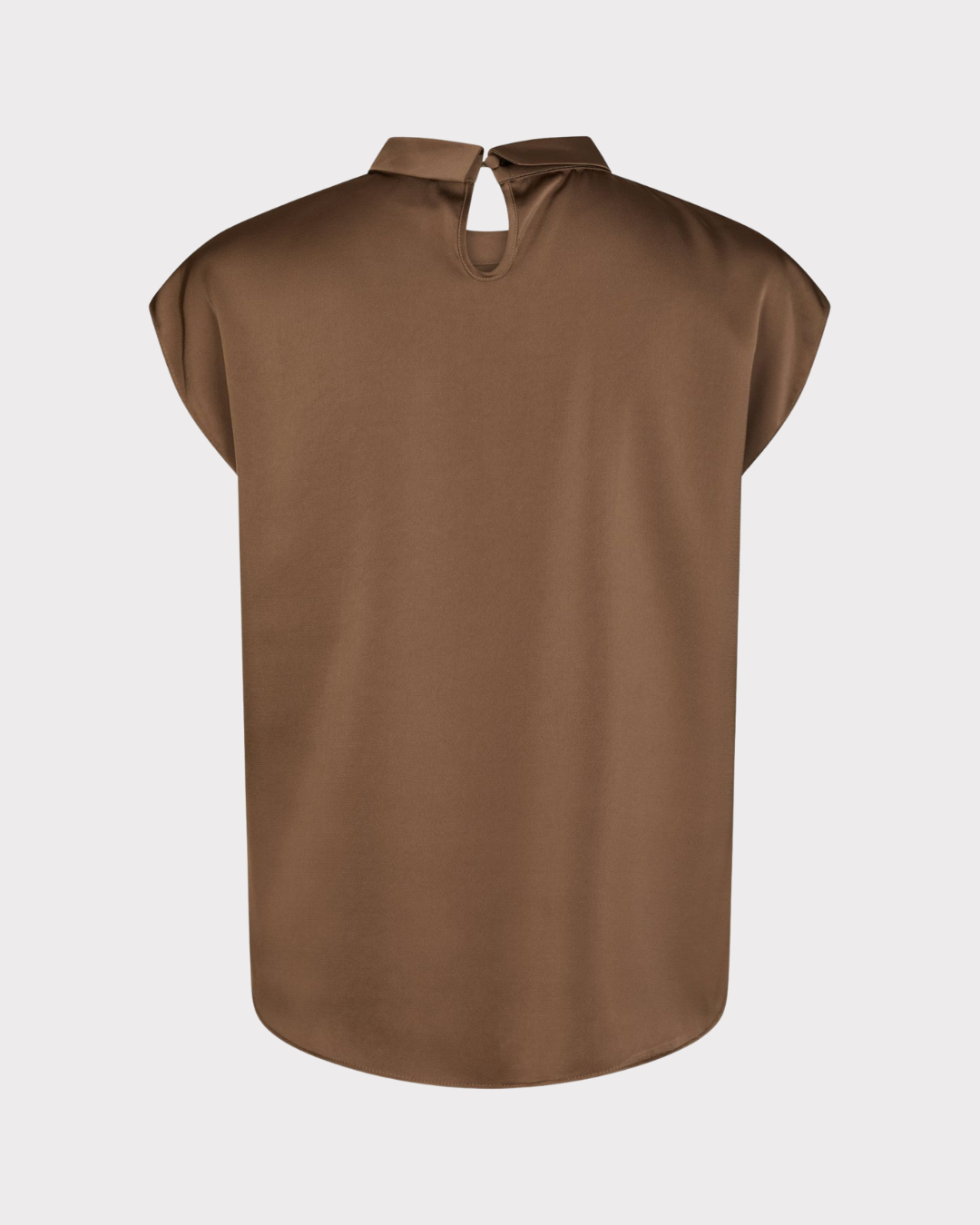 Fleur Drapy Satin Blouse-Overdel-Neo Noir-Aandahls