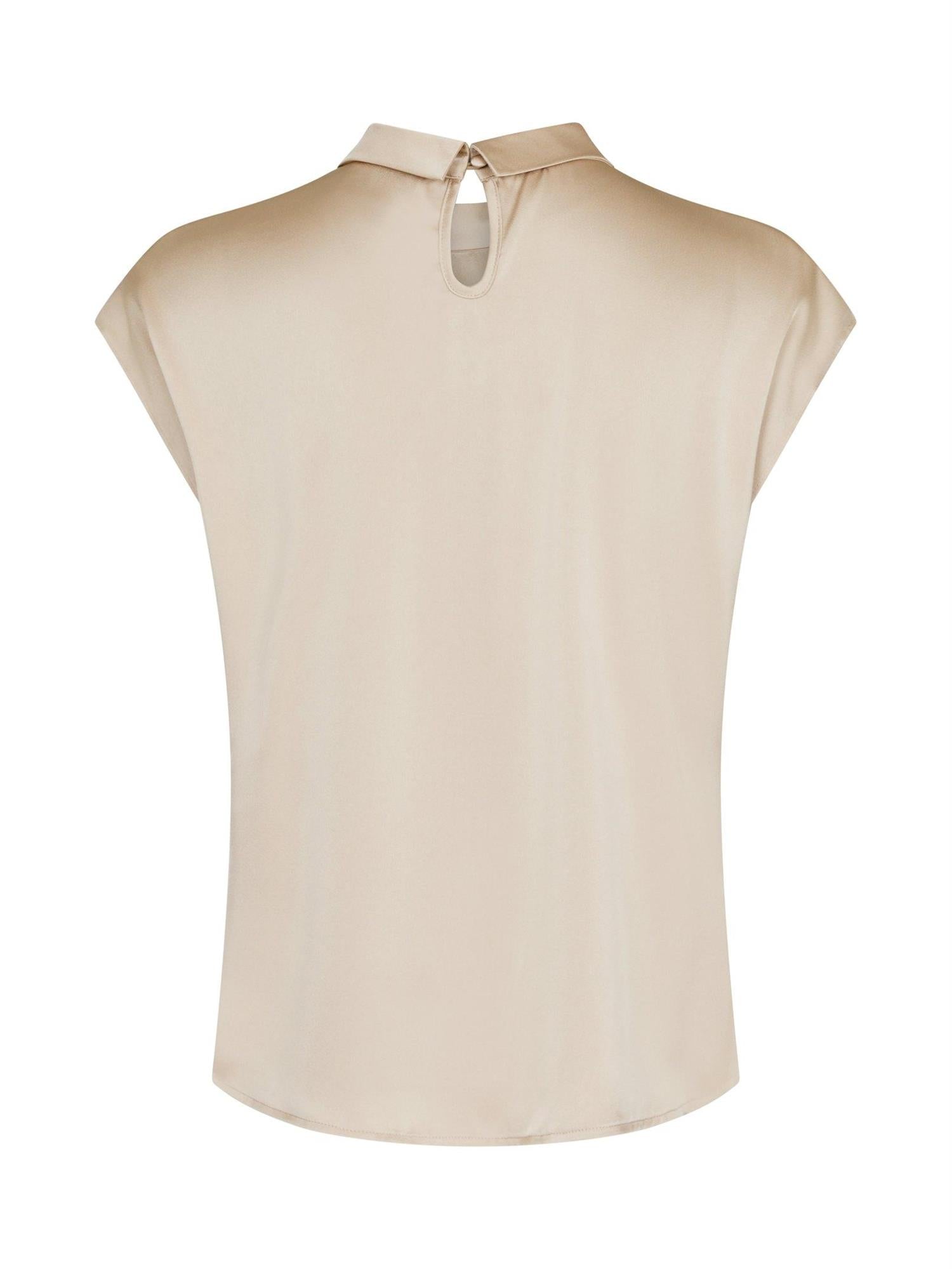 Fleur Drapy Stain Blouse-Bluser-Neo Noir-Aandahls