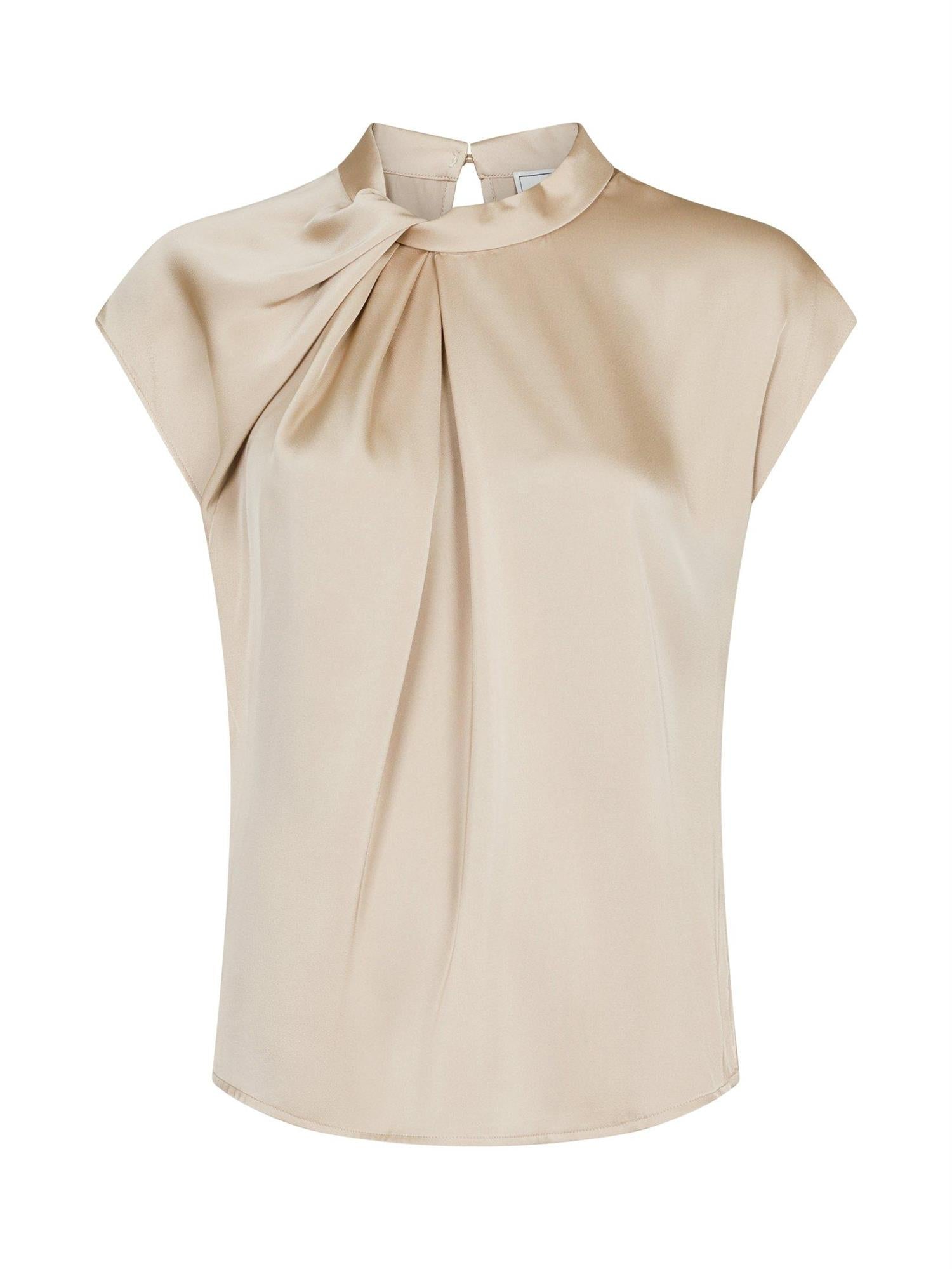 Fleur Drapy Stain Blouse-Bluser-Neo Noir-Aandahls