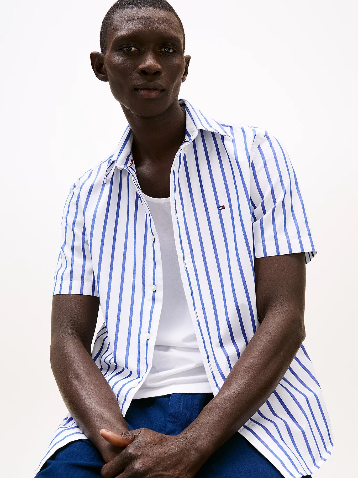 Flex poplin shirt-Skjorte-Tommy Hilfiger-Aandahls