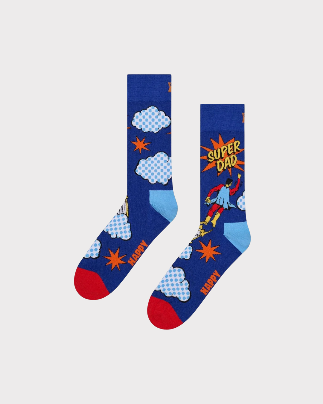 Flying Super Dad Sock-Strømper-Happy Socks-Aandahls