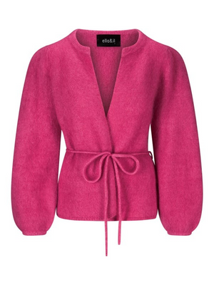 Fredrikke chunky cardigan Hot Pink-Cardigan-Ella&il-Aandahls