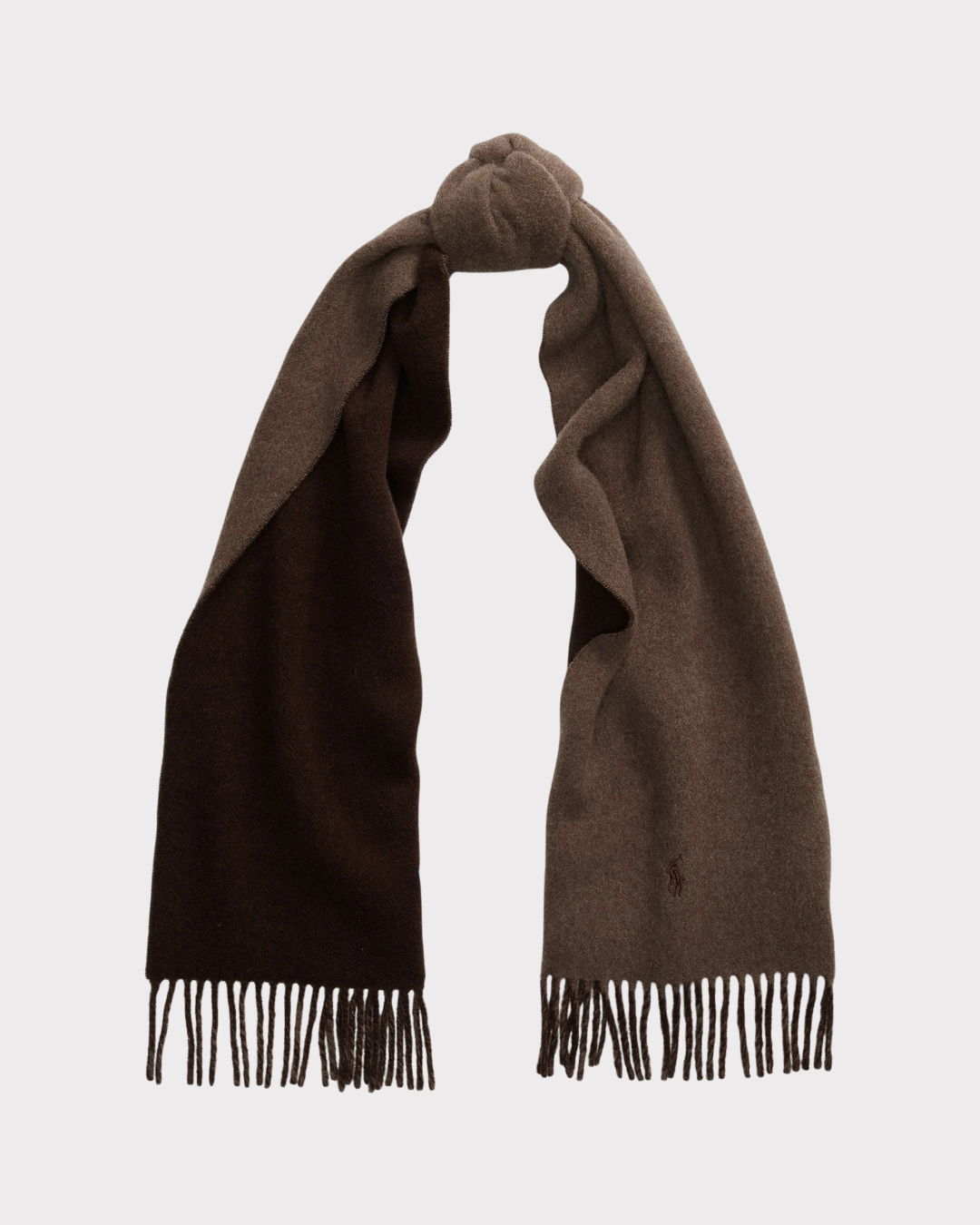 Fringe trim wool scarf-Skjerf-Polo Ralph Lauren-Aandahls