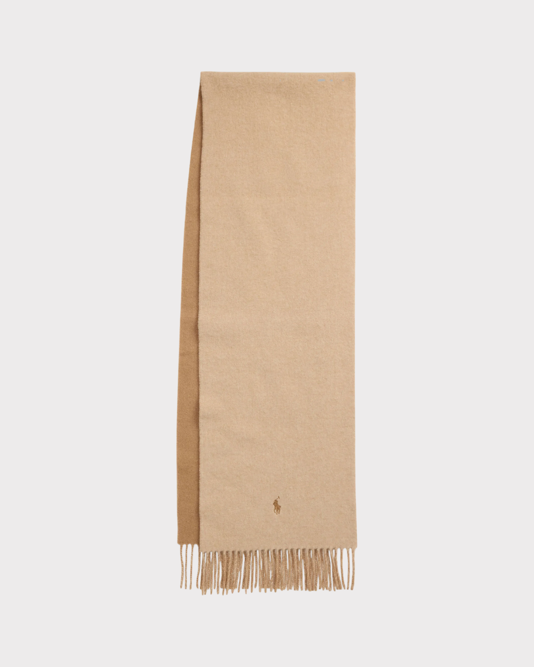 Fringe trim wool scarf-Skjerf-Polo Ralph Lauren-Aandahls